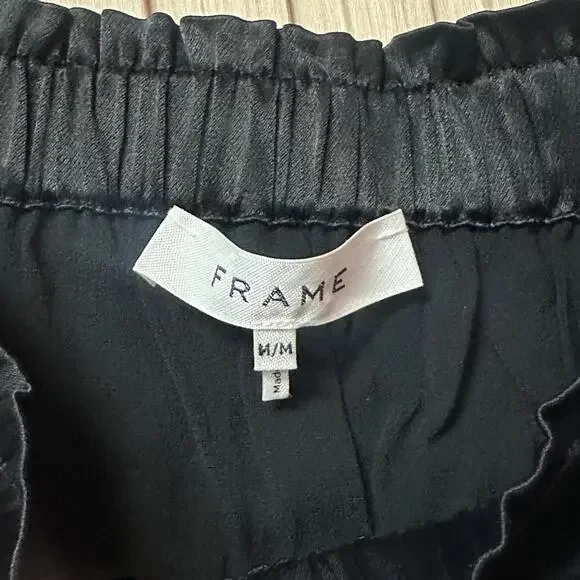 FRAME Harem Jumpsuit in Noir Black Women’s Size M - Picture 7 of 11